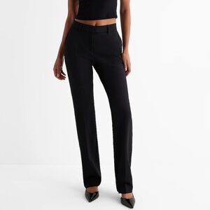 Express Editor Mid Rise Bootcut Pants - Size 12 - Black